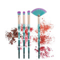 White PINK makeup brushes 4pcs diamond eye brushes